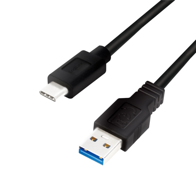 LogiLink USB-A - USB-C-kabel USB 3.2 Gen1 15W 0,5 m