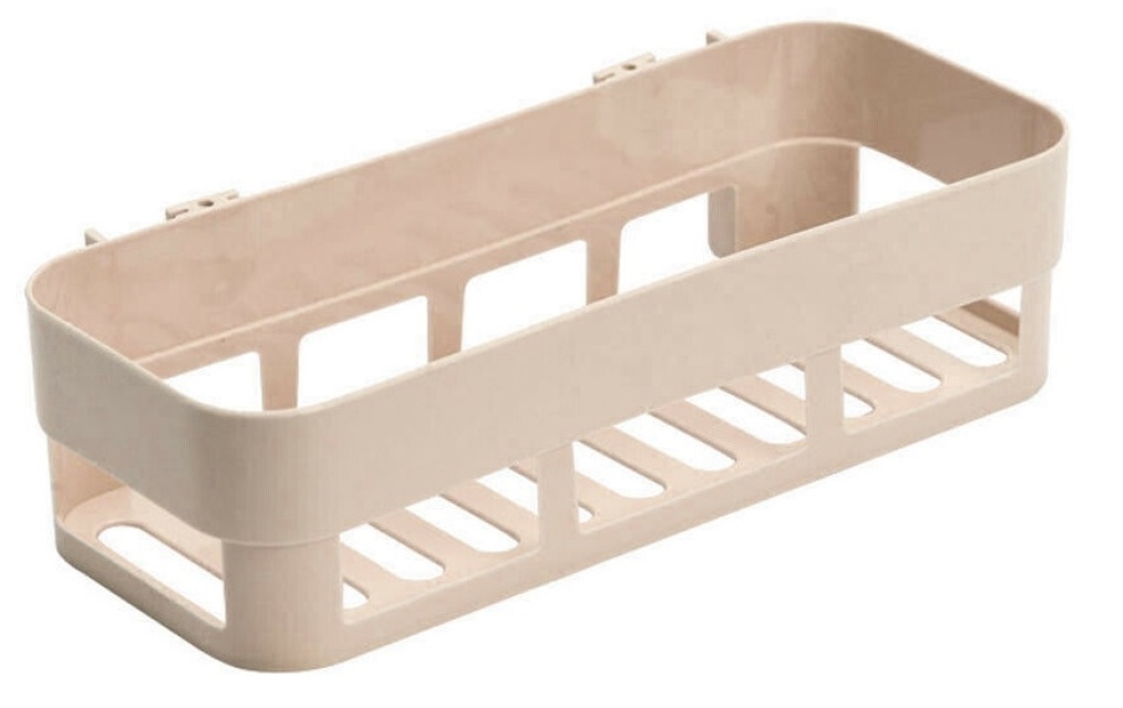 Enkelt sammensatt bad/dusjhylle, beige