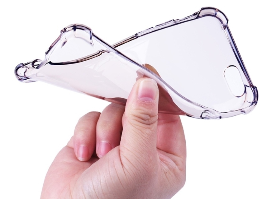 TPU deksel Galaxy A70, Transparent Grå