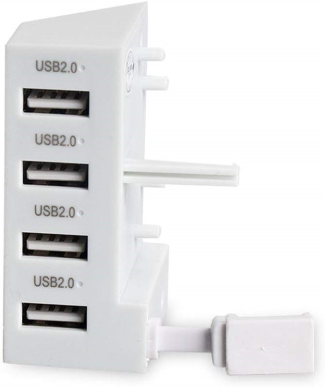 USB-hub, 4 porter for Xbox One S, hvit