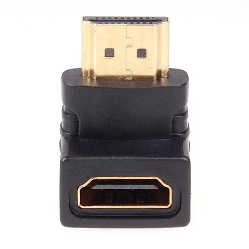 NORDIQZENZ Adapter HDMI hunn til vinklet HDMI hann