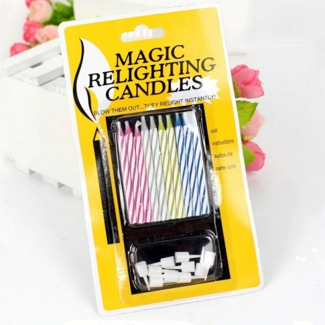 Magiske Kaketelys, Evighetslys, 10-Pack