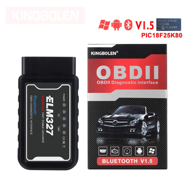 Feilkodeleser ELM327 Bluetooth OBDII for Windows/Android
