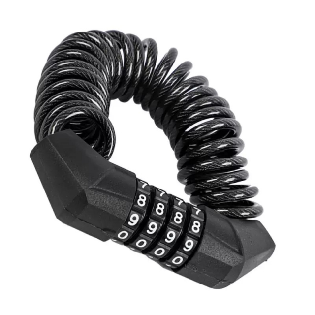 Kodelås med wire for bagasje og hjelm