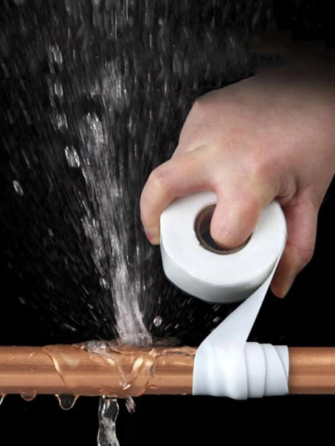 Silikontape for vannrør, 1m