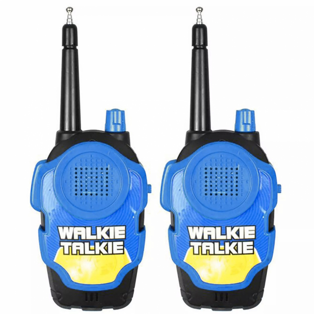 Walkie-talkie for barn i 2-pakning, blå