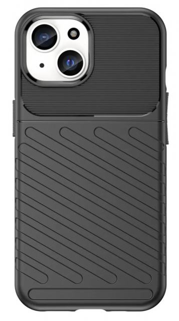 TPU-deksel for iPhone 15 Plus, svart