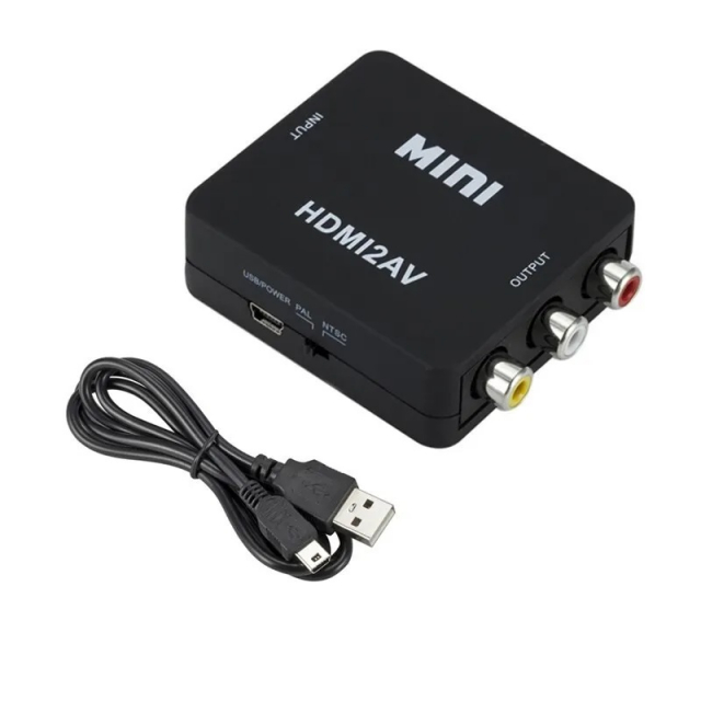HD-videokonverterer Full HD 1080p - HDMI til RCA