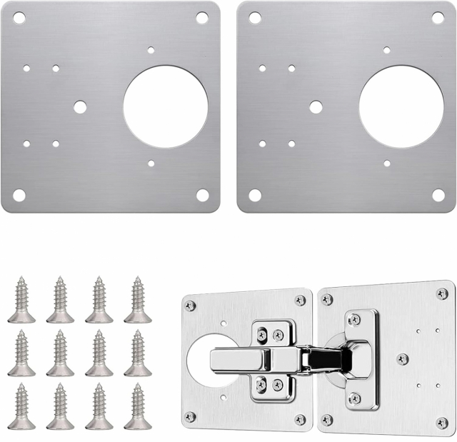 Reparasjonsplate for hengsler, 2-pk