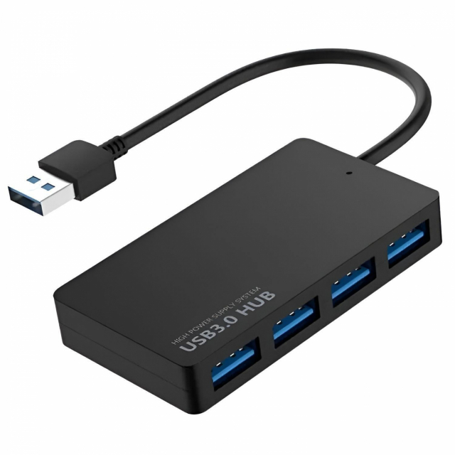 USB 3.0 HUB 4-porter ultratynn