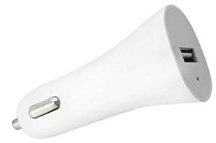 Billader med USB-kontakt, 1A, hvit