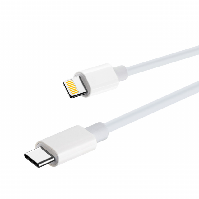 Maxlife MXUC-05 Power Direct USB-C til Lightning-kabel 2,0 m 20W, hvit