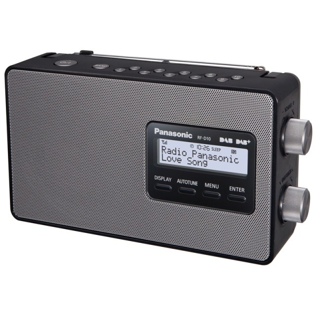 Panasonic FM/DAB-radio hurtigvalg AC/Batte