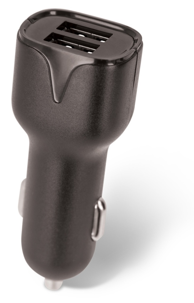 Billader Maxlife MXCC-01 2xUSB hurtiglading (2,4A), svart