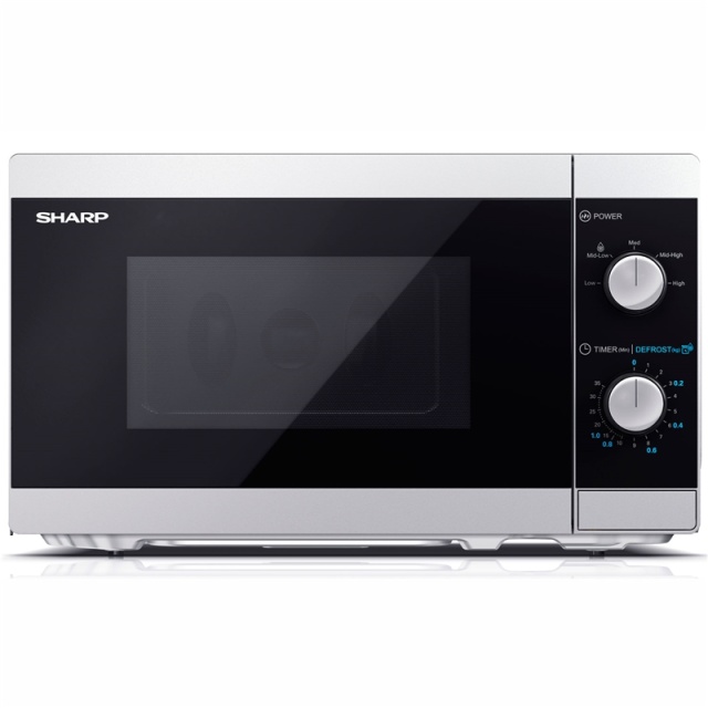 Sharp Mikrobølgeovn 20l Mekanisk panel 800W Sølv