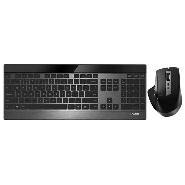 Rapoo Tastatur/Mus Sett 9900M Multi-Mode Trådløs Svart