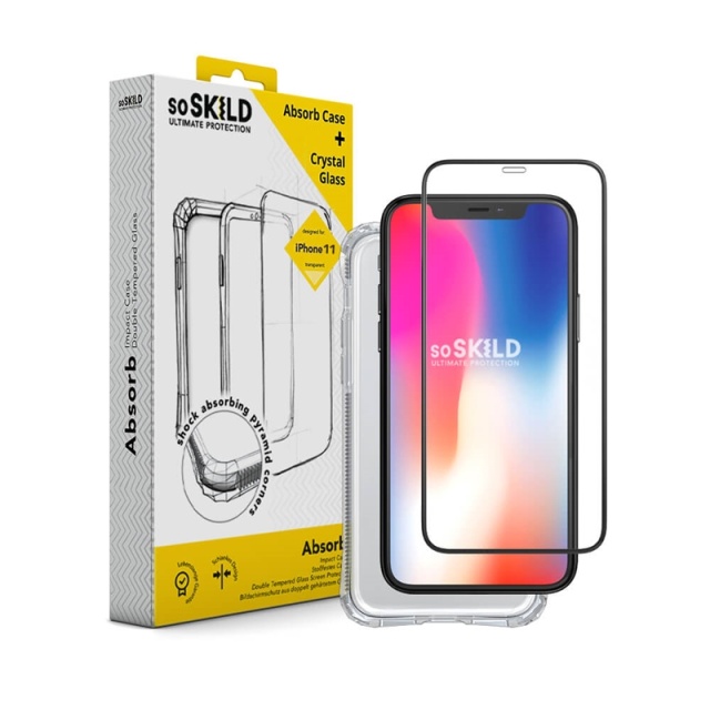 SoSkild Mobildeksel Absorb 2.0 Impact Case Bundle inkl. Herdet Glass - iPhone 11 Pro Max