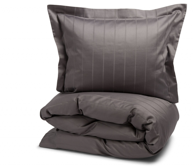 Sengesett 150x210 Liverpool Satin, Mørk grå
