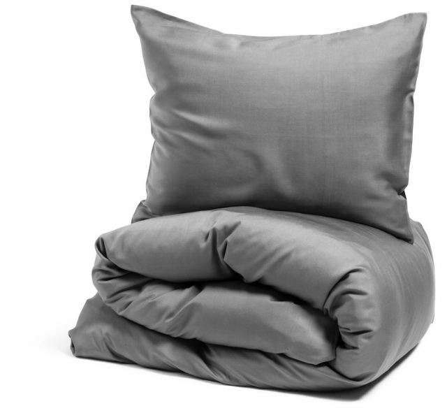 Nottingham Putetrekk 50x60, Satin, Lysegrå