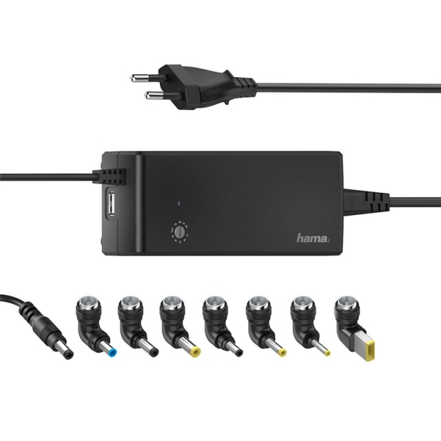 Hama Strømforsyning Universal 100-240V 12-22V/90W 8x Adapter