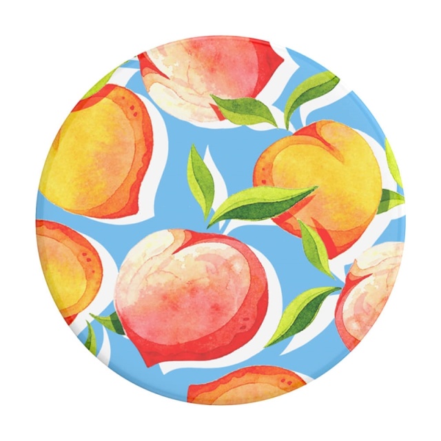 PopSockets Just Peachy Gloss Avtagbart Grip med Stativfunksjon