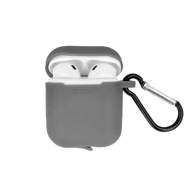 Airpods Beskyttelsesveske med krok, grå