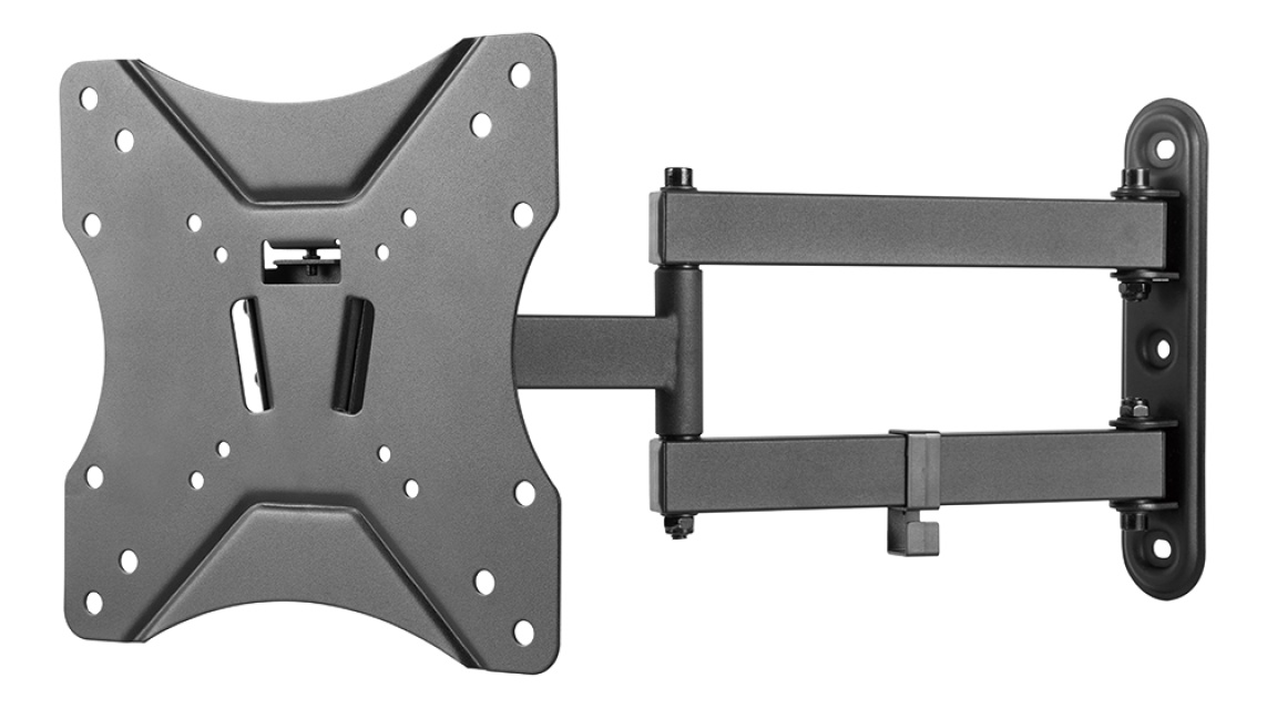 DELTACO Office, 3-veis vegg med full bevegelse, 23"-42", 25 kg, 75x75-200-200