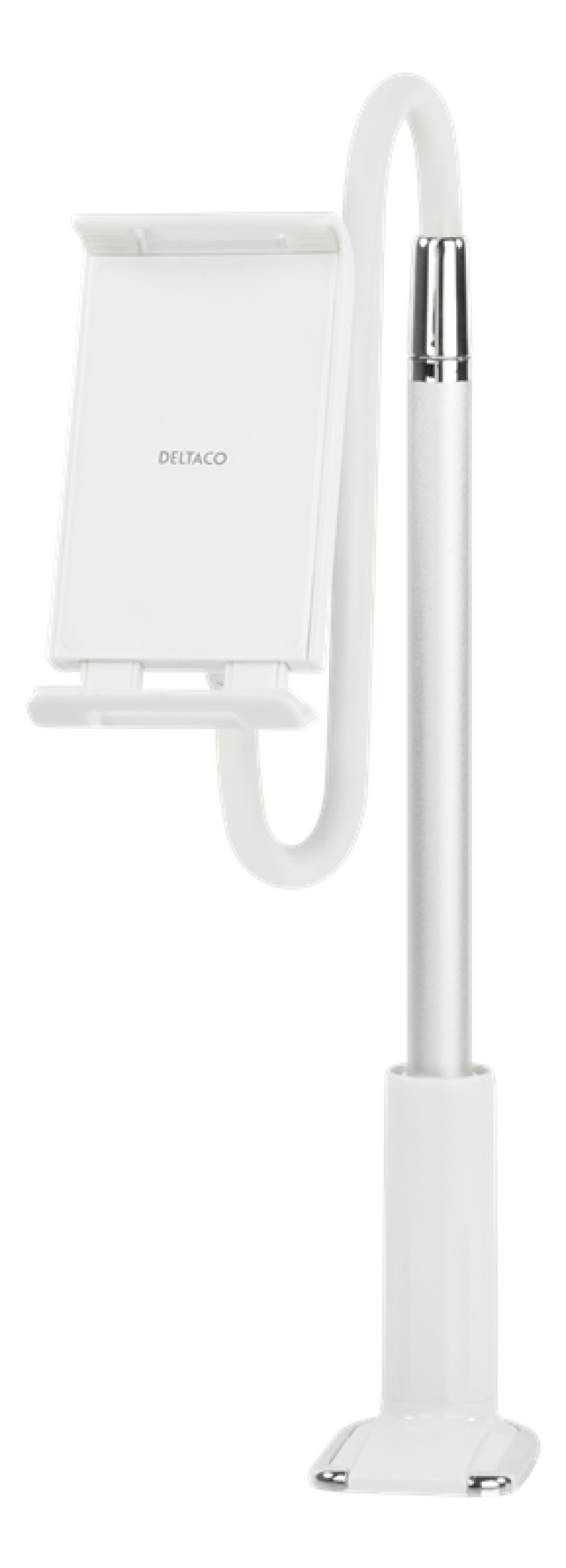 DELTACO Stativ for smarttelefoner og nettbrett, fast og fleksibel arm med