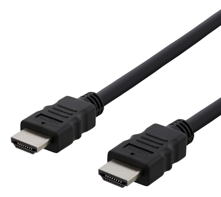 DELTACO HDMI-kabel CCS, HDMI High Speed m/Ethernet, FSC, 1,0 m, svart