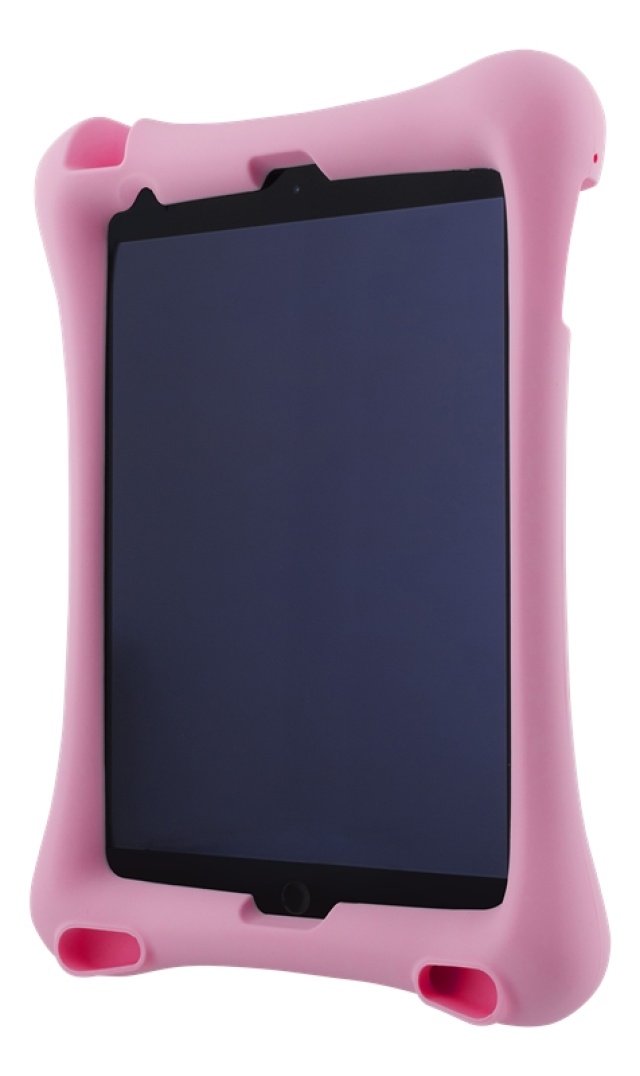 DELTACO Silikonetui for 10,2"-10,5" iPads, stativ, rosa