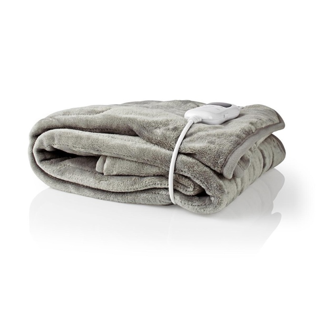 Nedis Elektrisk Teppe | Overblanket | 1 Person | 180 x 130 cm | 9 Varmeinnstillinger | 9 h | Vaskbar | Overopphetings vern | Digital regulator | Fleece