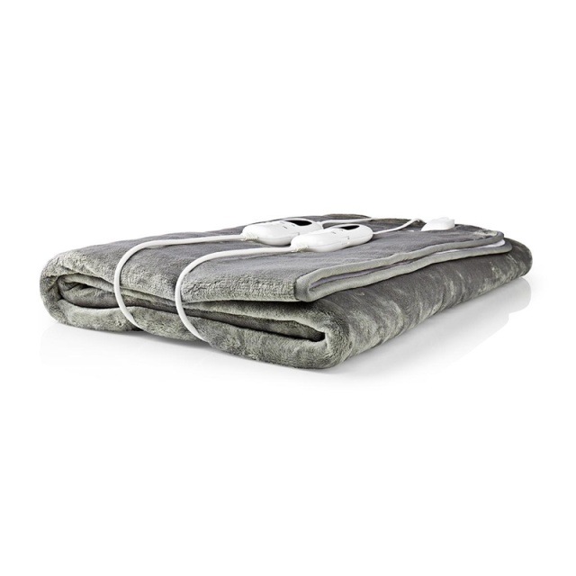 Nedis Elektrisk Teppe | Underblanket | 2 Personer | 160 x 140 cm | 9 Varmeinnstillinger | 9 h | Vaskbar | Overopphetings vern | Digital regulator | Fleece / Polyester
