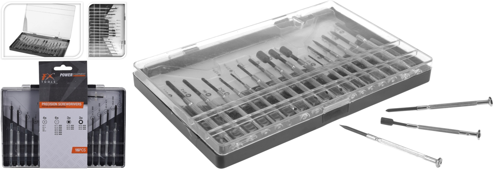 FX Tools, skrutrekkersett, 16 deler