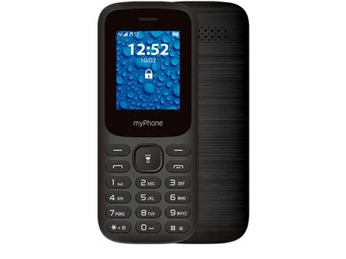 myPhone MP2220, Bär, Dubbla SIM-kort, 4,5 cm (1.77"), Bluetooth, 600 mAh, Svart