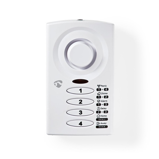 Nedis Dør Vindu Alarm | Batteri drevet | 3x AAA/LR03 | 85 dB | Hvit