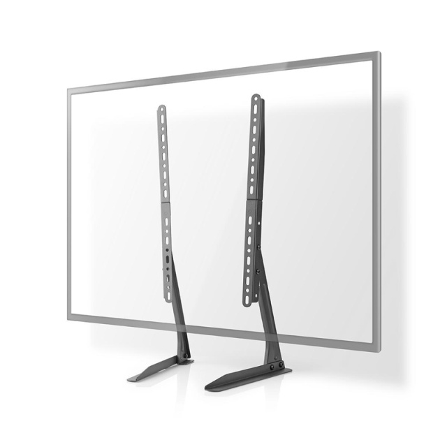 Nedis Fast TV Stand | 13 - 70 " | Maximum skjerm vekt: 50 kg | Justerbare forhåndsfikserte høyder | Stål | Sort