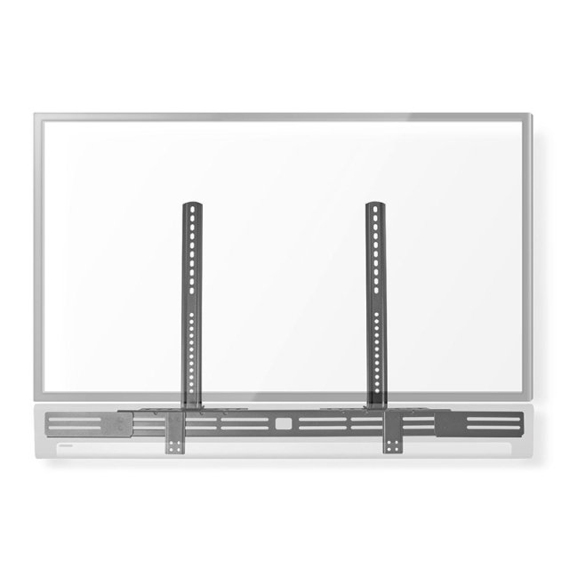 Nedis Soundbar Mount | Kompatibel med: Universell | Festet til TV-en | 10 kg | Dybde justering | Stål | Sort
