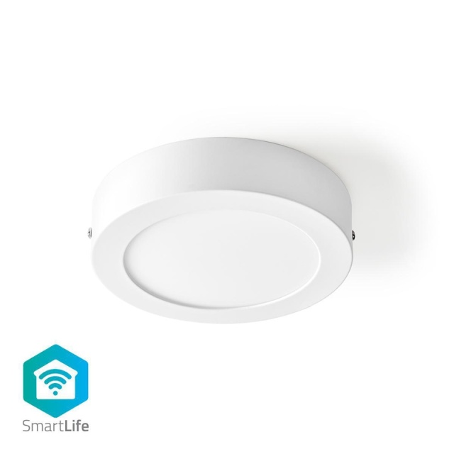 Nedis SmartLife Taklys | Kald Hvit / Varm Hvit | Rund | Diameter | 800 lm | 2700 - 6500 K | IP20 | Energiklasse: G | Android™ / IOS