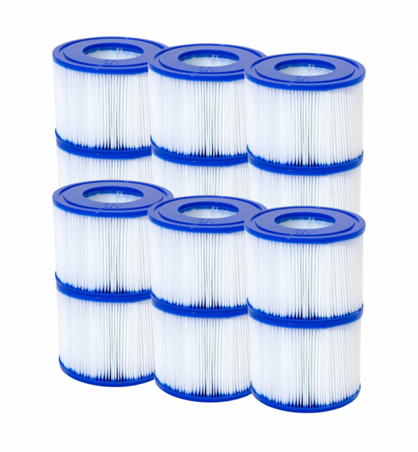 Bestway filterpatron for Lay-Z-Spa (VI) 12-pakning