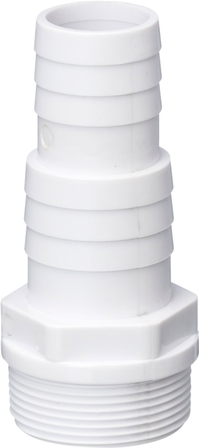 Slangekobling for svømmebasseng, hvit, 1 1/2" Ø32/Ø38