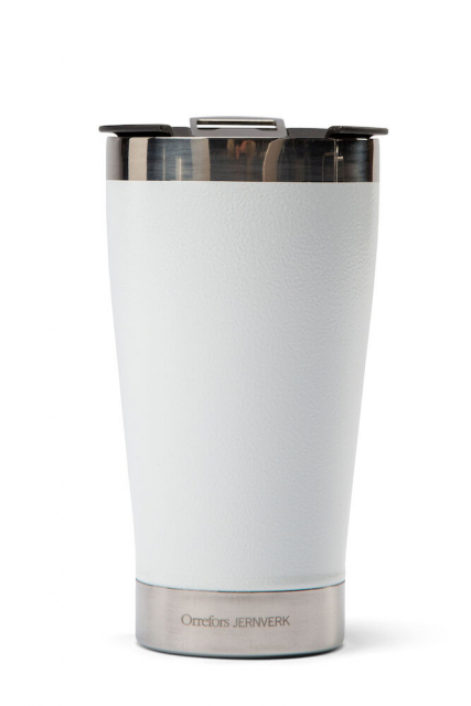 Orrefors Jernverk Vakuumisolert krus med flaskeåpner, hvit