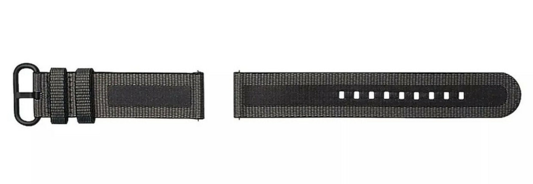 Strap Studio Textile Watch Band Active 20 mm, svart