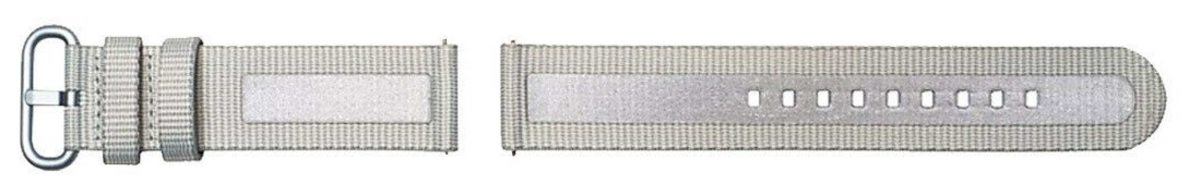Strap Studio Textile Watch Band Active 20 mm, grå