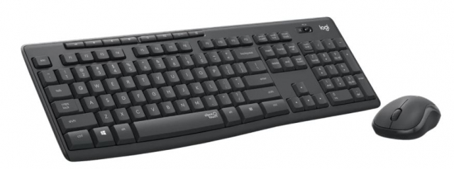 Logitech MK295 Lydløs trådløs kombo - GRAPHITE NORDIC
