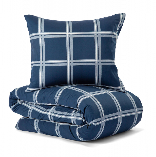 Lord Nelson Victory Norgård Satin sengesett, Navy