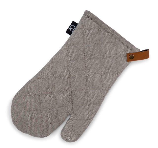 Kosta Linneväfveri Grillhanske, grå