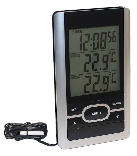 Termometerfabriken Upplyst termometer, Stor display