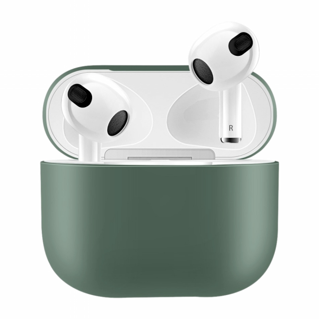 Silikonskall for Airpods 3, mørkegrønn