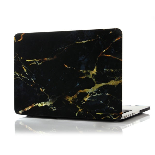 Hardplastdeksel for MacBook Pro 15,4" A1707/A1990, Marble (svart)