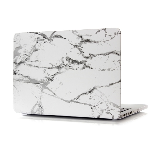 Hardplastdeksel for MacBook Pro 16" A2141 Marble (hvit)